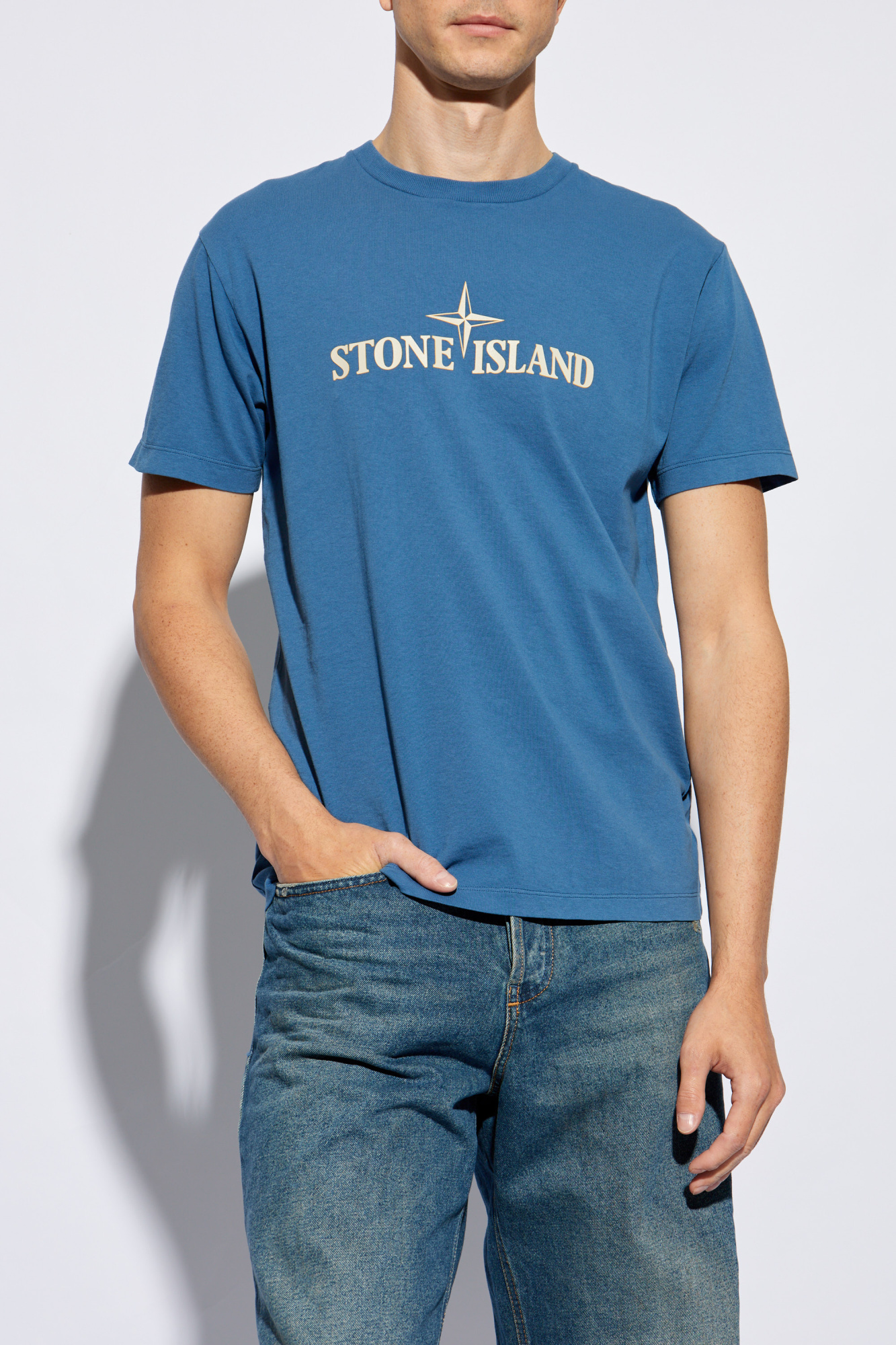 Blue stone island top best sale